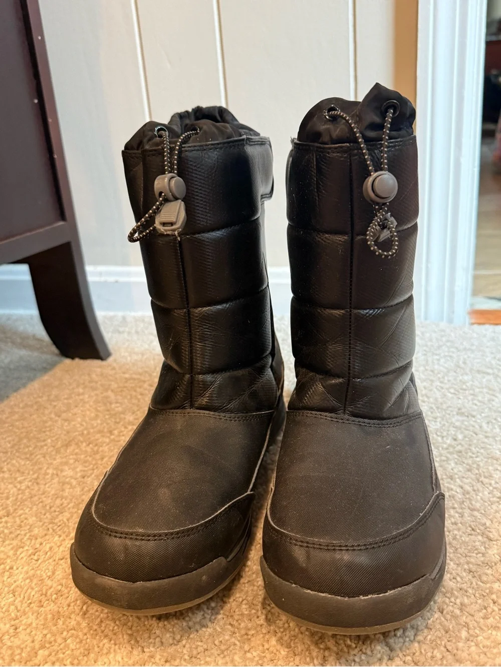 🛍️Kids Black Winter Snow Boots
